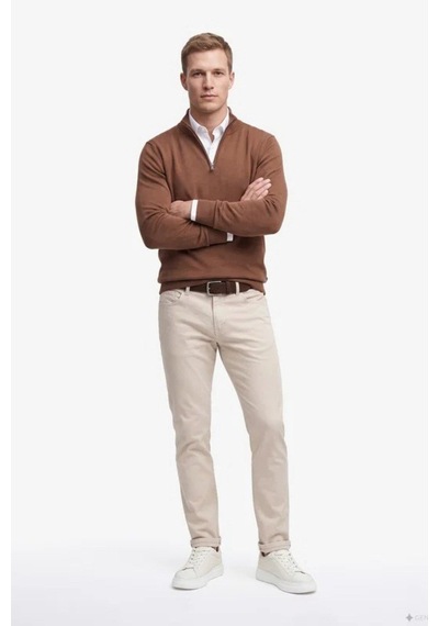 Nautica Erkek Kahverengi Regular Fit Triko-24679