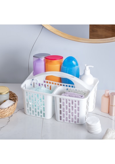 Porsima 8114 Org-51 3 Bölmeli Düzenleyici Sepet - Organizer Beyaz
