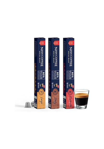 Nish Coffee Nespresso Uyumlu Kapsül Kahve 3'lü Set Lungo,ıtaly,risteretto -30 Adet Kapsül Kahve