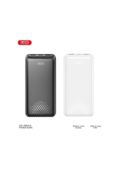 Pb313 20000 Mah Taşınabilir Powerbank Çift Usb-a Çıkışlı Ve Type-c Girişli İnce Harici Batarya, Kompakt Şarj Cihazı - Beyaz