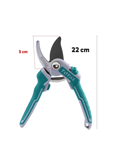 Bağ Makas Bahçe Bitki Çiçek Gül Ağaç Üzüm Filiz Çubuk Çıbık Dal Budama Kesme Bıçkı Makası 220 Mm