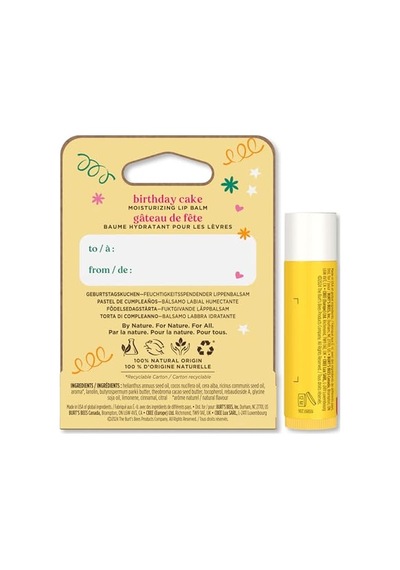 Tr S Bees Birthday Cake Dudak Kremi Blister Ambalaj - Birthday Cake Lip Balm 4.25gr 2 Paketi