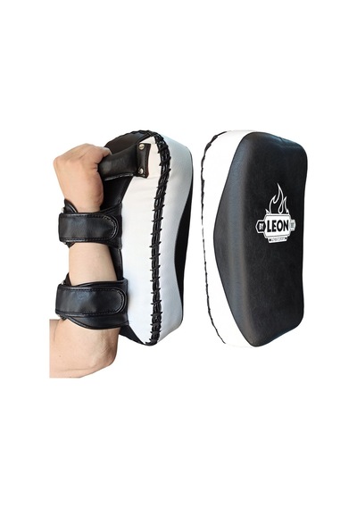 Aksaspor Leon Strong Kick Boks Ve Muay Thai Darbe Yastığı Siyah Beyaz Siyah - Beyaz