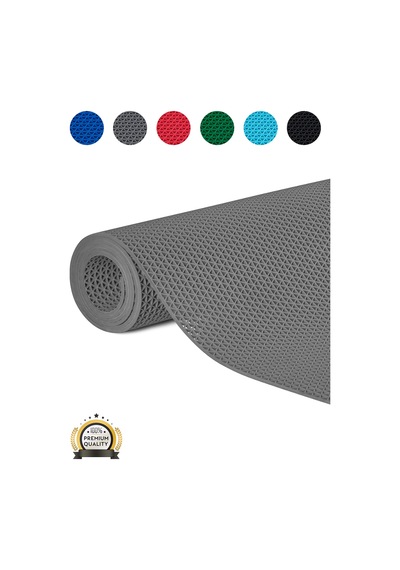 Hortumtech Zmat Yıldız Paspas Kaydırmaz Pvc Islak Zemin Duş Havuz Su Tahliyesi 5 Mm - Gri 120 X 750 Cm