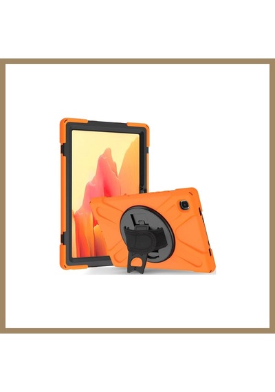 Bezos Samsung Uyumlu Galaxy T220 Tab A7 Lite 8.7 Kılıf Amazing Tablet Kapak - Turuncu 22
