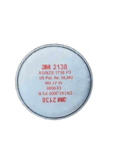 3M 2138 P3 Organik / Ozon Gaz ve Buhar Filtresi (1 Çift)