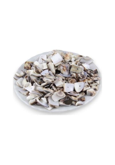 Özel Kahverengi Desen 16x18 Mm Boncuk 40 Adet