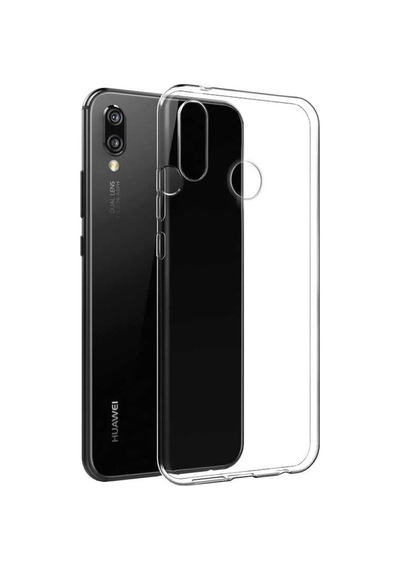 Huawei P20 Lite Kılıf Zore Şeffaf Ince Ve Esnek Süper Silikon Renksiz