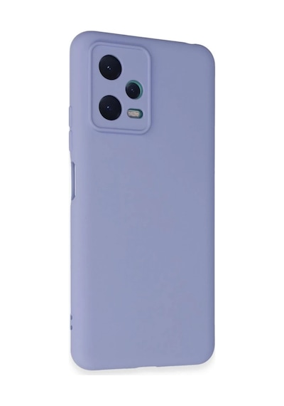 Xiaomi Redmi Note 12 5g Uyumlu Kılıf Nano İçi Kadife Silikon - Lila