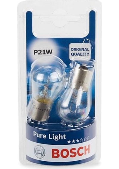 Bosch P21/5w Pure Light 12v Çift Flaman Ampul 2'li Stop Park Fren Ampulü