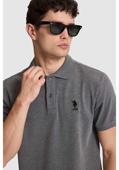 U.S. Polo Assn. U.s. Polo Assn. Erkek Antrasit Melanj Tişört Basic 50322314-vr081