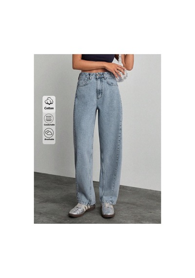 Kene Jeans Buz Kar Ön Detaylı Yan Parçalı Baggy Jeans Kot/denim Pantolon Buz Kar