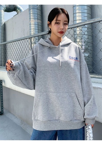 Altamira Unisex Back Baskılı Oversize Kapşonlu Sweatshirt 001