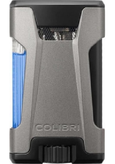 Colibri Rebel Çift Jet Puro Çakmağı Gri