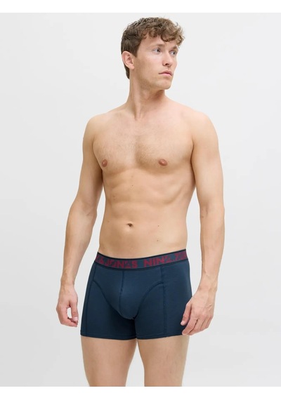 Jack & Jones Jaccolton Erkek 3 Lü Set Laci Gri Siyah Boxer 12282063 Çok Renkli