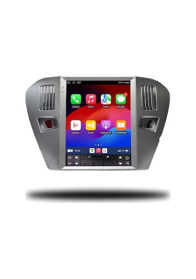 Citroen C-elysee Gri Tesla 2012/2021 8gb Ram 64gb Hafıza Carplay Kamera Android Multimedya 12"