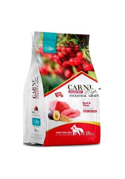 Carni Life Cranberry Ancestral Grain Beef & Plum Mid-Max Yetişkin Köpek Maması 2500 G
