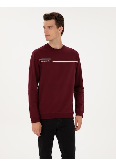 Pierre Cardin Erkek Bordo Sweatshirt 50317675-vr014 Bordo