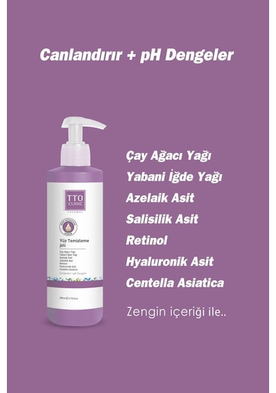 Tto Clinic Yüz Temizleme Jeli 200 ML