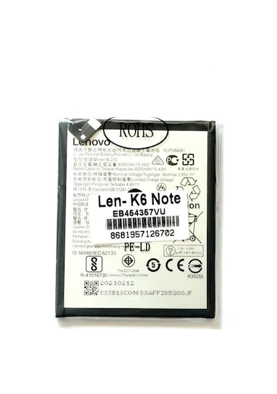 Lenovo K6 Note Batarya Pil