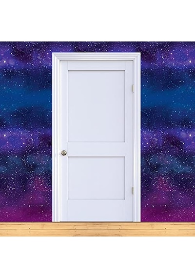 Galaxy Wall Backdrop, 4' X 30' - Partiler İçin Zemin, Gece Gökyüzü Fotoğraf Zemini, Duvar Kaplaması Kolay, Fotoğr