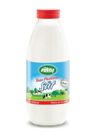 Sütaş Cam Şişe Günlük Süt 1 L