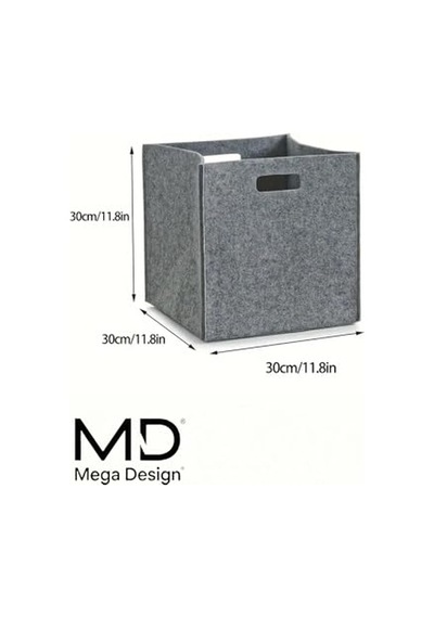Kalın Keçe Organizer Dolap Içi Düzenleyici 30 X 30 X 30 Cm Kutu