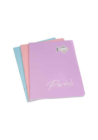 Pastels A4 Tel Dikiş 40 Yaprak Çizgili Defter 12 Li