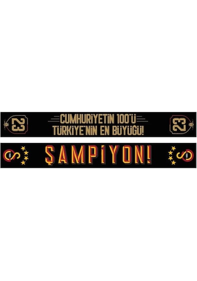 Galatasaray Lisanslı 23. Şampiyonluk Şal Atkı Aslan Ahşap Kutulu