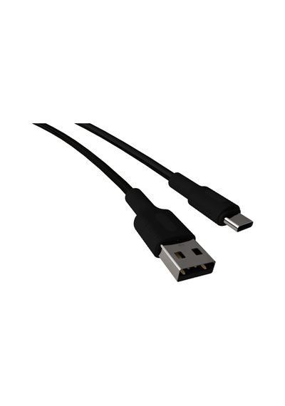 Coral Usb A-c Hızlı Şarj Kablosu Siyah + Siyah Uç 150 Cm