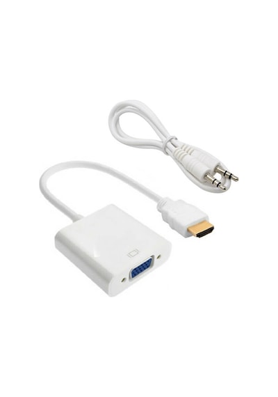 Hdmi To Vga Ses Çıkışlı Kablo Çevirici Dönüştürücü  Adaptör