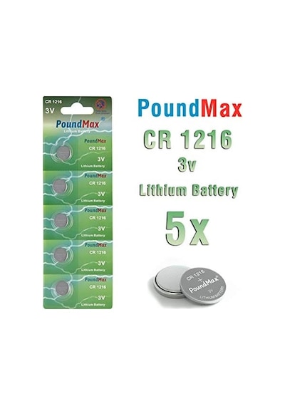 Poundmax 1216 Dl1216 3v Lityum Düğmeli Pil 5&apos Li Paket