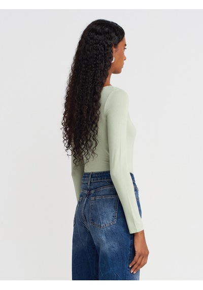 Dilvin 72041 File Yıkama Tint Denim Pantolon-tint Tint