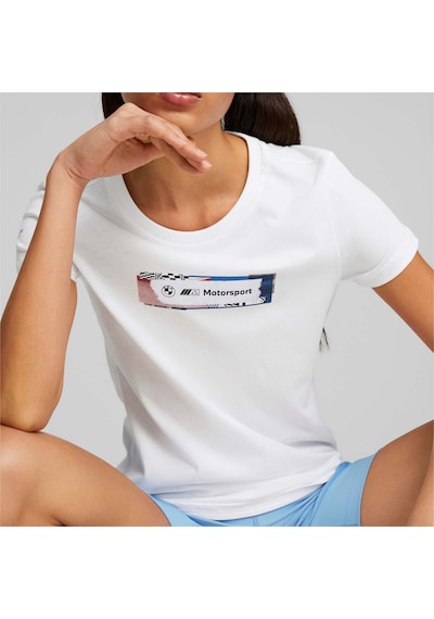 Puma Bmw M Motorsport Statement Kadın Tişört 539653 02 Beyaz Puma Bmw M Motorsport Statement Kadın Tişört 539653 02 Beyaz
