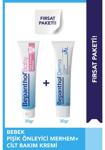 Bepanthol Cilt Bakım Kremi 30 G + Baby Pişik Önleyici Merhem 30 G