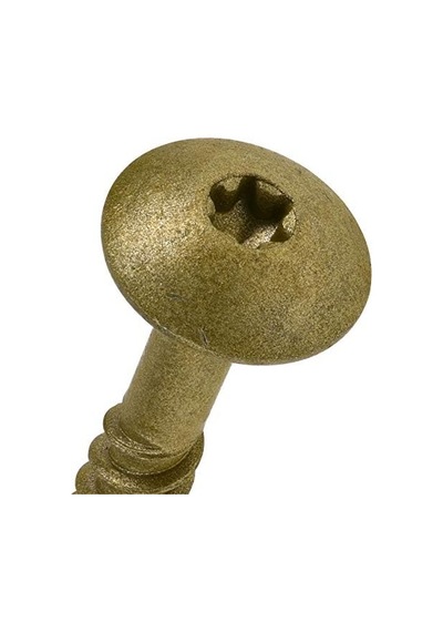 Power Pro 47872 Lag Vidalar, 1/4" X 1-1/2", Yıldız Sürücü Yapı Lag Vidaları, Paslanmaya Dayanıklı, Seramik Kaplamalı Bronz, 2,3 Kg Tüp, 375 Adet 4296