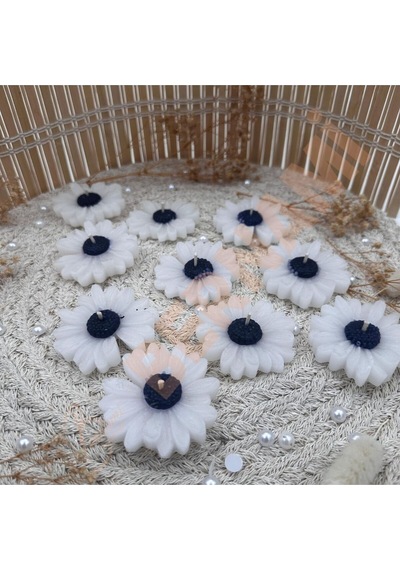 Bernami Mum Pinterest Papatya Mum Mavi Nişan, Nikah, Doğum Günü, Özel Gün - 10 Adet Diğer