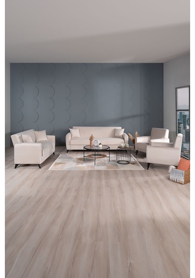Kilim Mobilya Dove Yüksek Ayaklı 3 2 B B Koltuk Takımı Krem