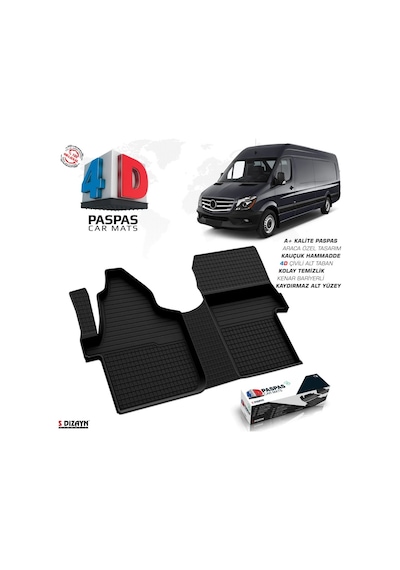 Mercedes Sprinter W906 4d Havuzlu Paspas 2006-2013 Ön Çift Koltuk
