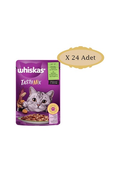 Whiskas Pouch Tastymix Kuzulu Yetişkin Kedi Mama 24 x 85 G