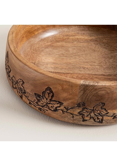 Foglia Ahşap Sunum Tabağı 30x30x2.5cm Natural