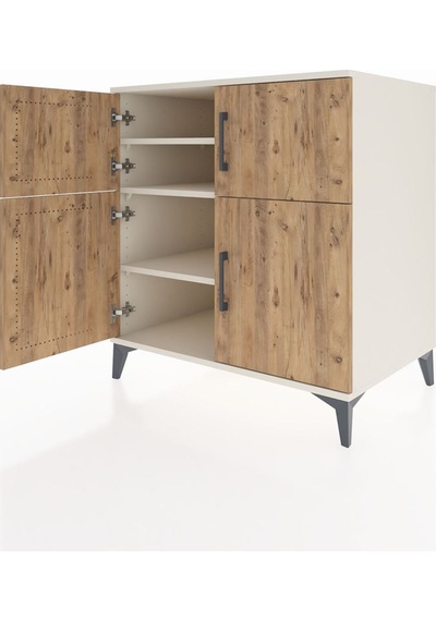Kronos Şifonyer 3 Raflı 4 Kapaklı 88x59x96 Aytaşı-çam Aytaşı