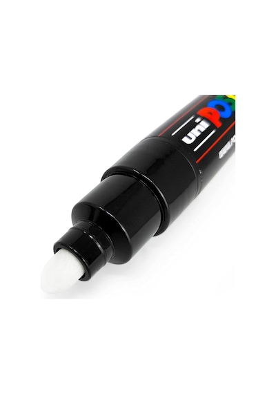Posca Uni Pc-7m Marker Sanat Kalemi - Büyük Mermi Ucu - 4,5-5,5 Mm Uç - 2'li Paket - Siyah Ve Beyaz