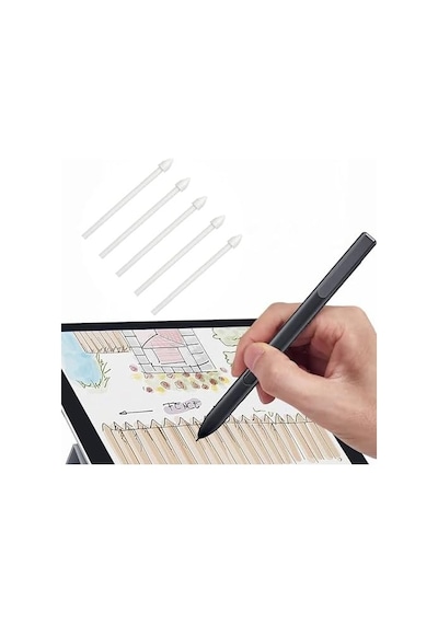 Daiuni Galaxy Tab S7 Fe/tab S7 / Tab S7+ Plus/galaxy Tab S8 / Tab S8+ Plus/tab S8 Ultra Dokunmatik Kalem Uçları İçin S-pen Yedek Uçları S Pen Uçları Takımı Yedek Uç Seti 5 Adet Beyaz