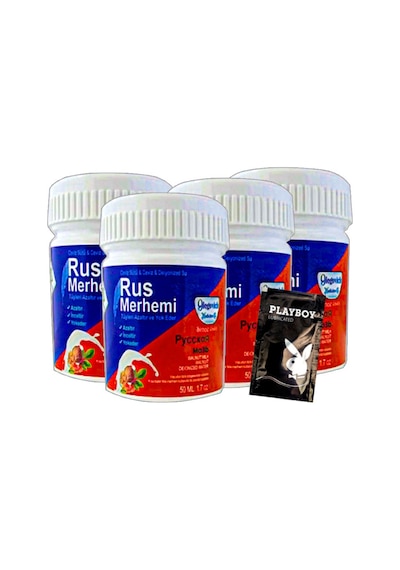 Blue Rus Merhemi 4 Tane X 50 Ml Tüy Dökücü + 1 Armağan Jel