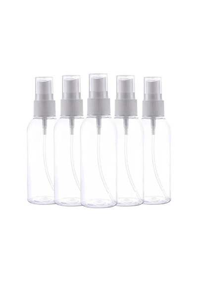 Şeffaf Sprey Şişesi Seti, 5 Li, 100 Ml Kapasiteli