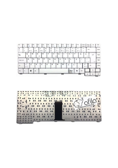 Casper Uyumlu M665N M665S M665SR M665SRU M66N Klavye (Beyaz TR)