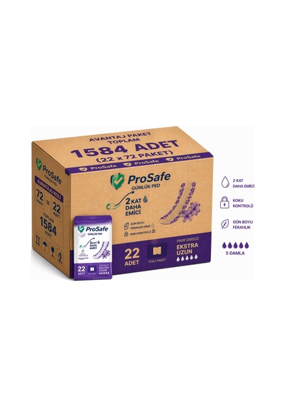 Prosafe Günlük Ped Uzun 1584 Adet