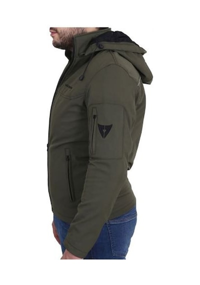 Venom Jaws Soft Shell Erkek Haki-yeşil Motosiklet Montu Tam Koruma