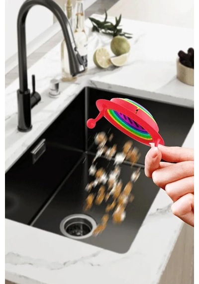 Lavabo Mesh Süzgeç Kapağı Lavabo Zemin Drenaj Sevimli Lavabo Filtresi Banyo Mutfak Süzgeci
